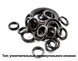 Кольцо РТИ уплотнительные, прямоугольного сечения D=338х388